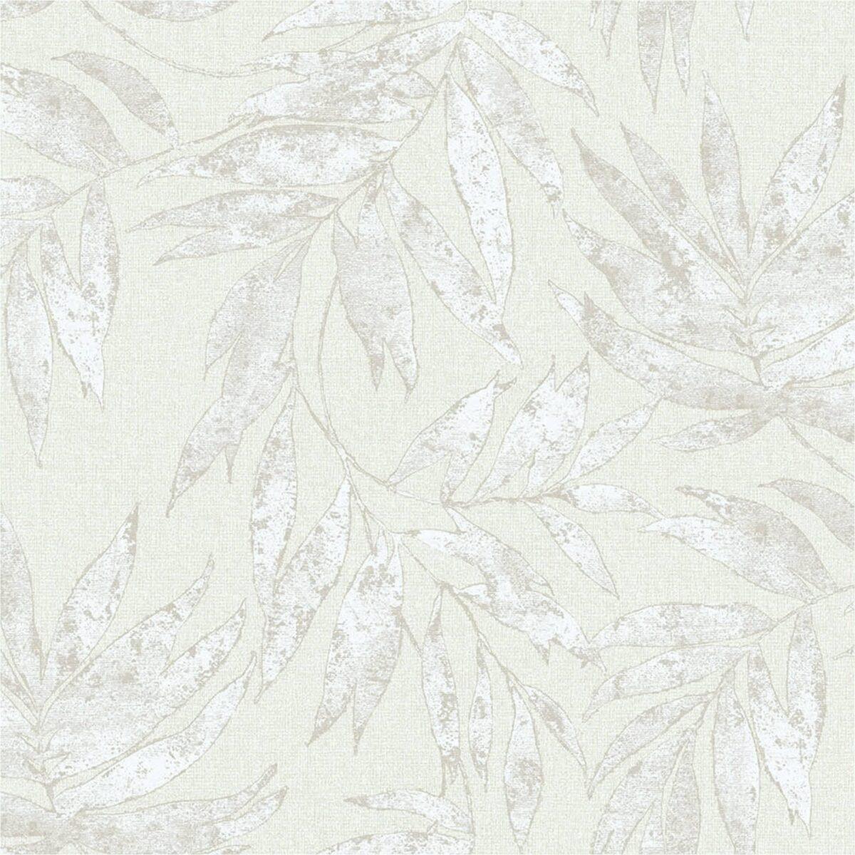 Leaf Pattern Wallpaper White Code 1012-1 - Image 5
