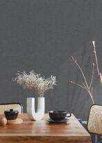 *Modern Plain Pattern Wallpaper, Colour Dark Charcoal Code 24203-6 - Image 2