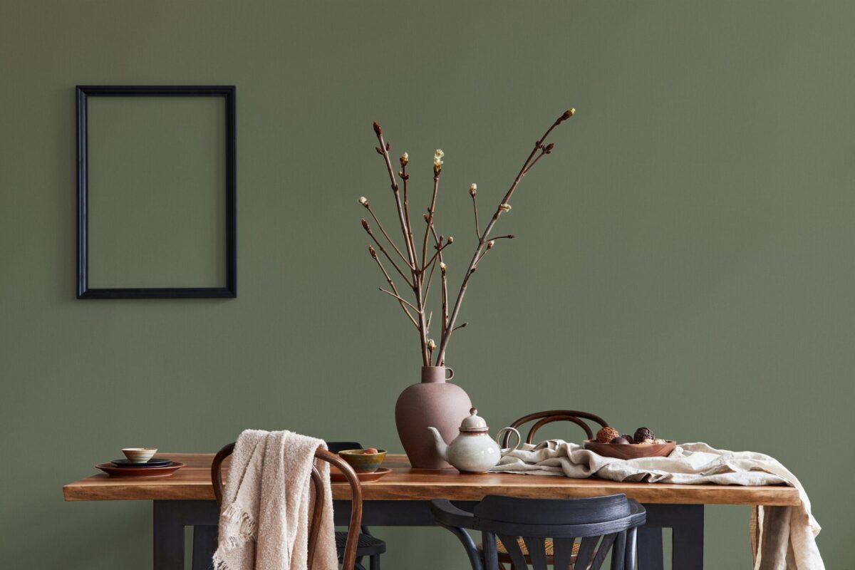 *Modern Plain Pattern Wallpaper, Colour Sage Green Code 24203-9 - Image 2