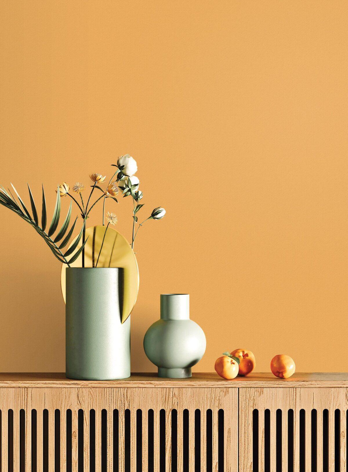 *Modern Plain Pattern Wallpaper, Colour Dark Yellow Code 24204-10 - Image 2