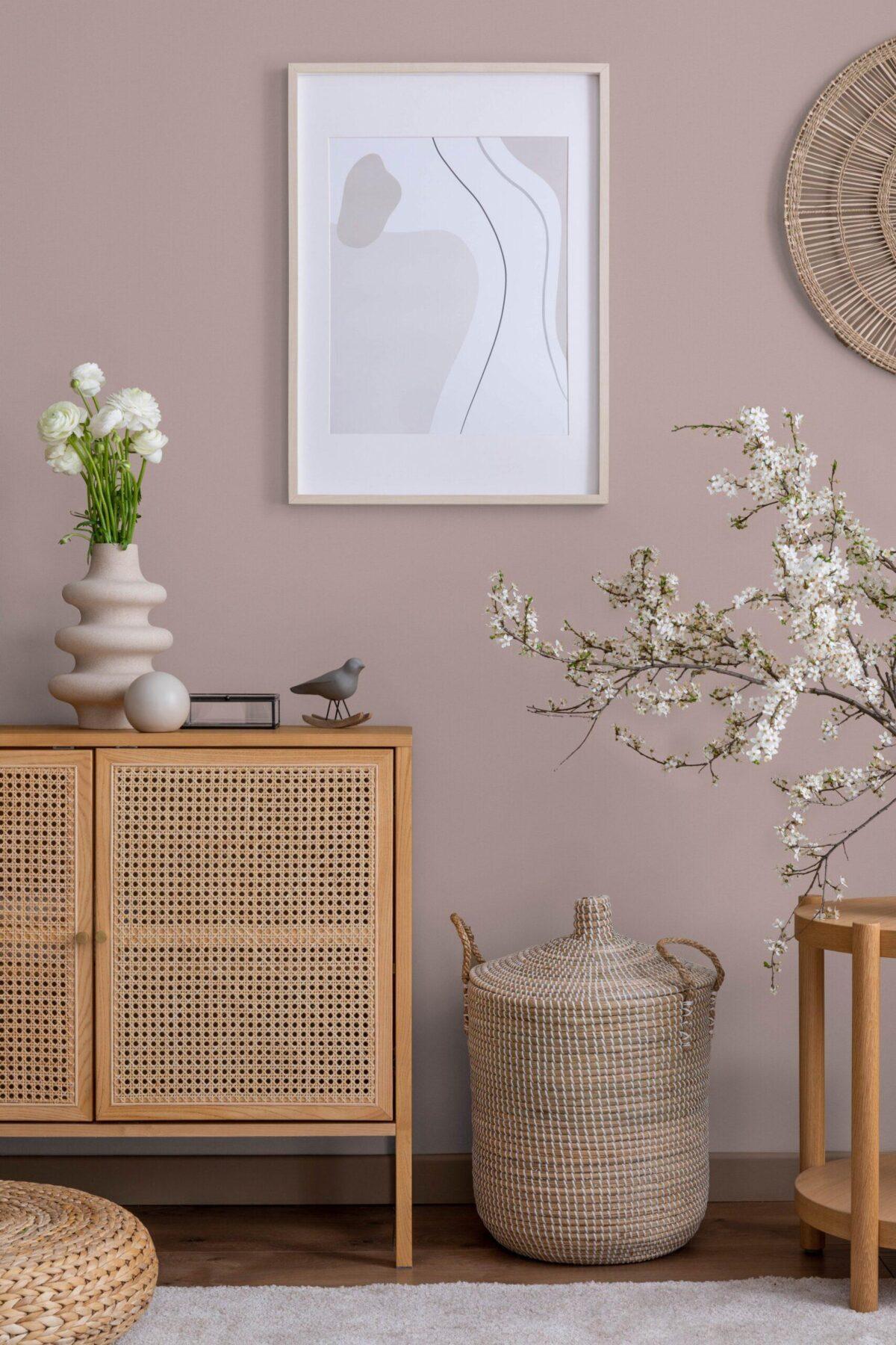 *Modern Plain Pattern Wallpaper, Colour Original Pink Code 24204-6 - Image 2