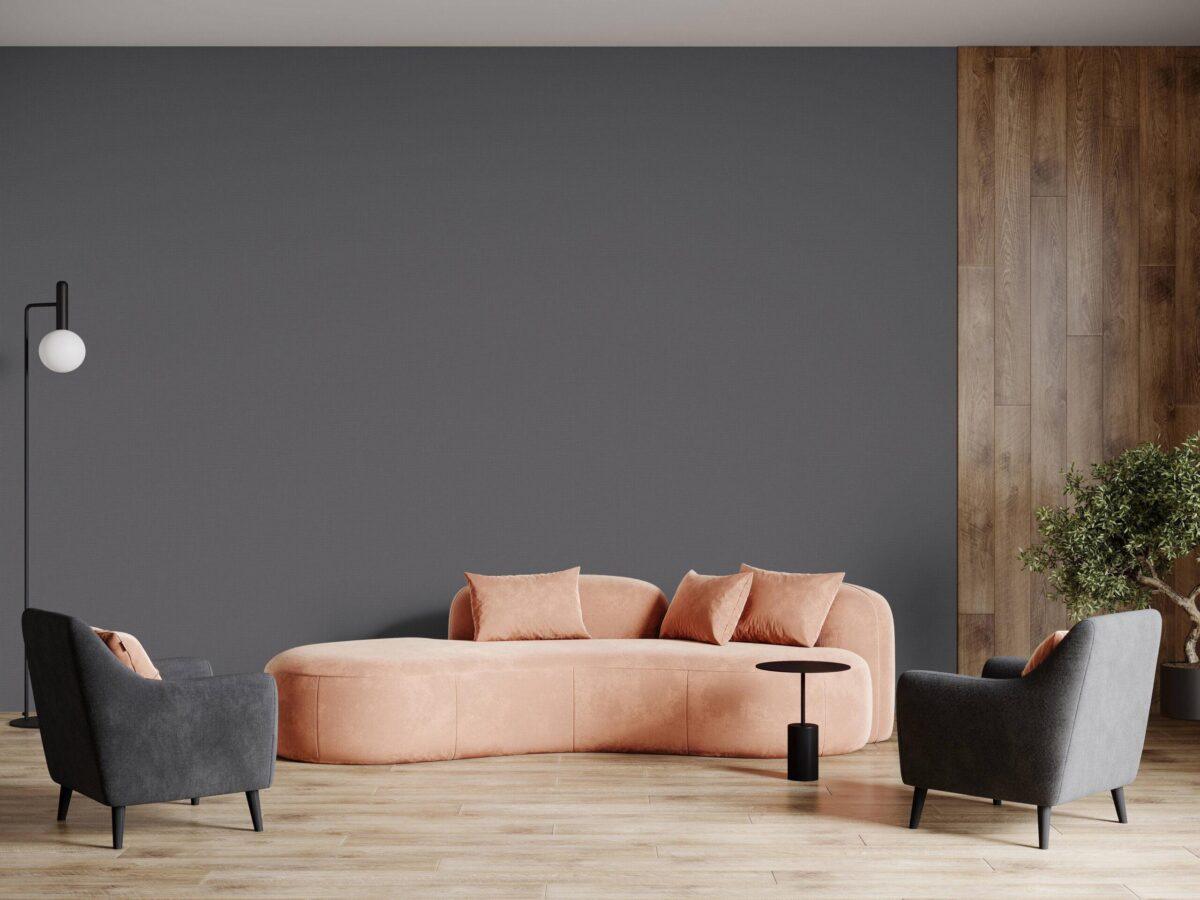 Modern Plain Pattern Wallpaper, Colour Dark Gray Code 24205-5 - Image 2