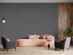 Modern Plain Pattern Wallpaper, Colour Dark Gray Code 24205-5 - Image 2