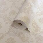 Modern Damask Pattern Wallpaper, Colour Cream Code 24206-2