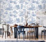 Tropical Forest Patterned Wallpaper, Colour Blue Code 24207-2 - Image 4