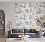 Tropical Forest Patterned Wallpaper, Colour White & Black Code 24207-3 - Image 4