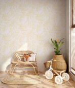 Tropical Leaf Patterned Wallpaper, Colour Cream Code 24208-3 - Image 2