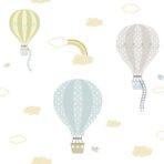 Clouds in the Sky Themed Wallpaper Colour Light, Yellow  Code 8901-2 - Image 2