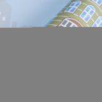 A cartoonish City with Colorful Buildings Wallpaper Multicoloured Code 8903-1 - Image 2