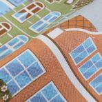 A cartoonish City with Colorful Buildings Wallpaper Multicoloured Code 8903-1 - Image 4