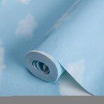 Blue Sky Wallpaper with Realistic Clouds Blue, Light Code 8904-1 - Image 2