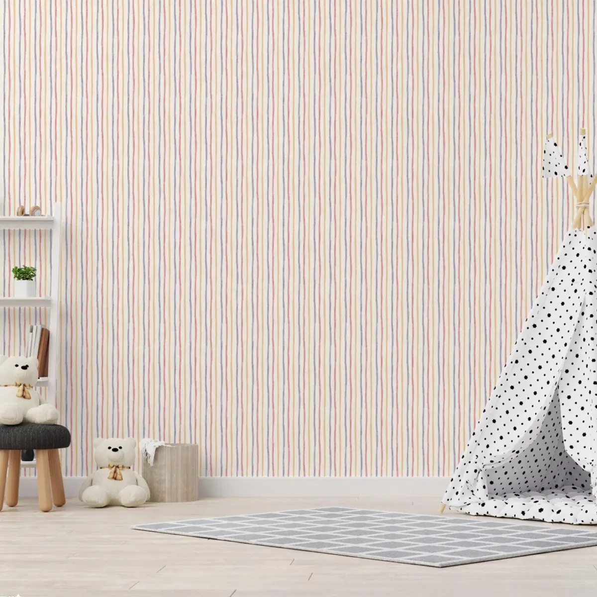 Light Colored Striped Wallpaper Colors Beige, Light Code 8906-1 - Image 1