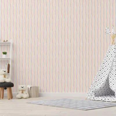 Light Colored Striped Wallpaper Colors Beige, Light Code 8906-1