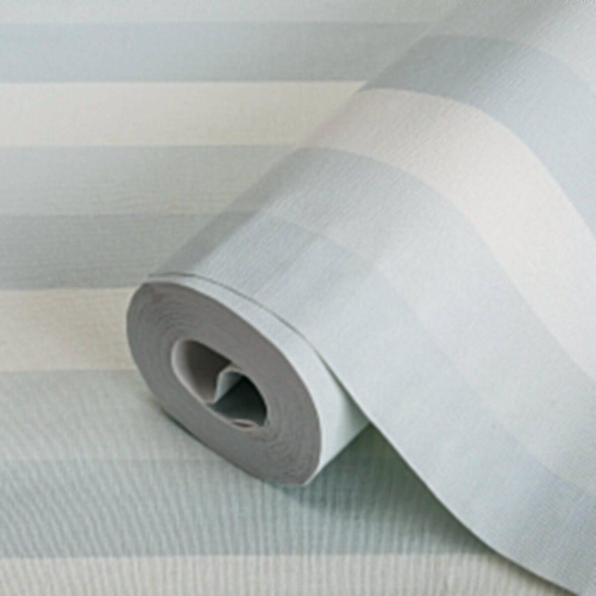 Neutral Colored Striped Wallpaper Colors Light, Gray, Blue Code 8908-2 - Image 2
