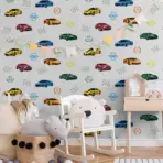 Racing Themed Wallpaper for Car and Speed Loving Kids Colors Light, Gray Code 8909-2 - Image 5