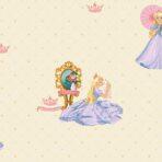 Wallpaper with Princess Themed Colors Beige, Light Code 8910-1
