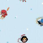 Wallpaper with Popular Mini DC Heroes Colors Blue, Light Code 8912-1 - Image 2