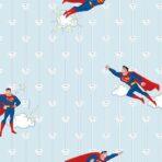 Wallpaper with Superman and Stripes Design Colors Blue, Light Code 8915-2 - Image 2