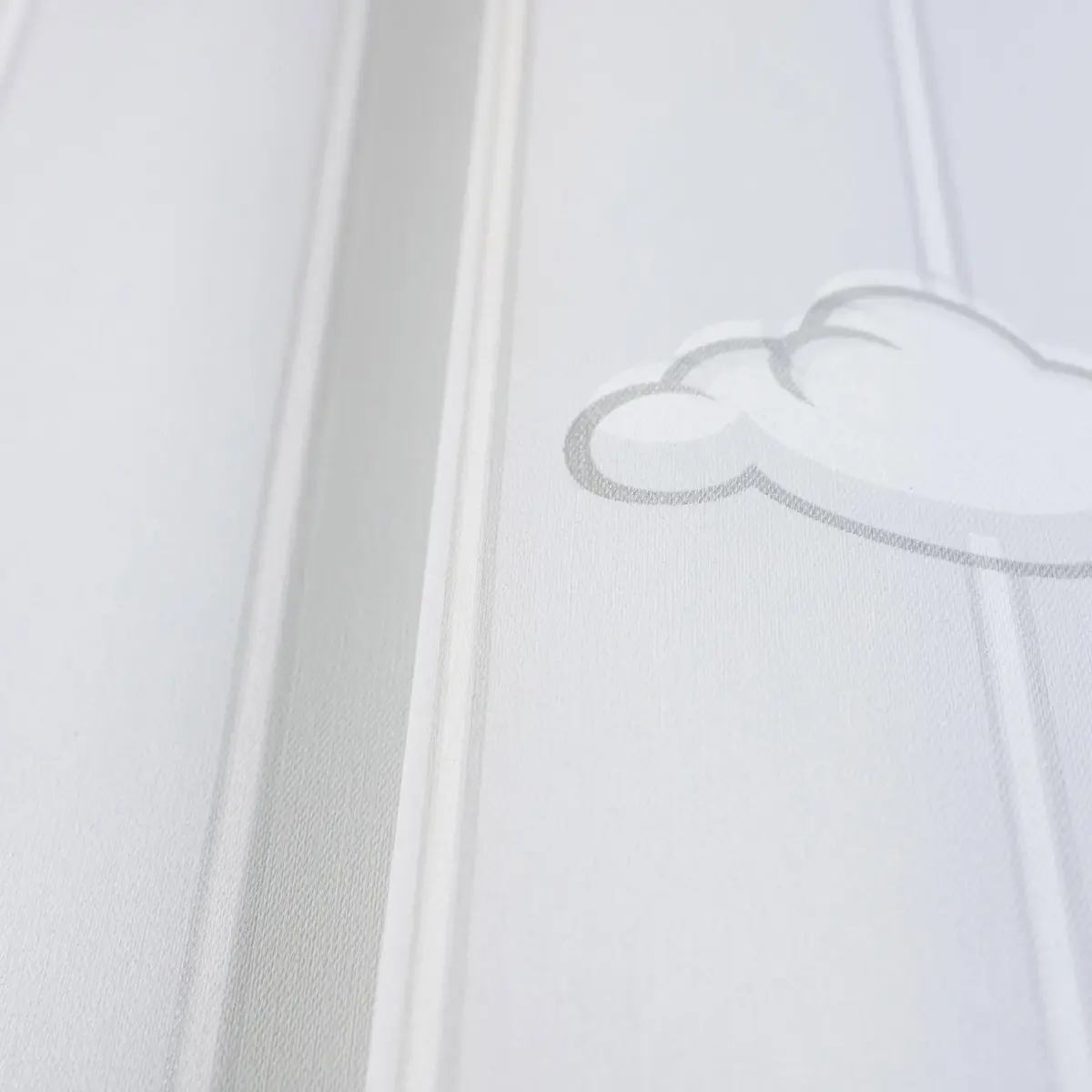 Minimal Wallpaper with Clouds and Stripes Colors Gray, Light Code 8916-1 - Image 3
