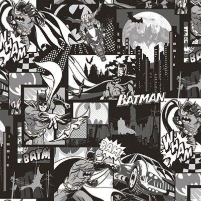 Batman Figures and Dark Colored Wallpaper Colors Black, Dark, Gray Code 8917-2