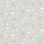 Night Glowing Batman Logos Wallpaper Colors Gray, Light Code 8920-2