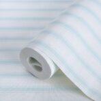 Classic Striped Kids Room Wallpaper Colour Blue, Light  Code 8900-4 - Image 2
