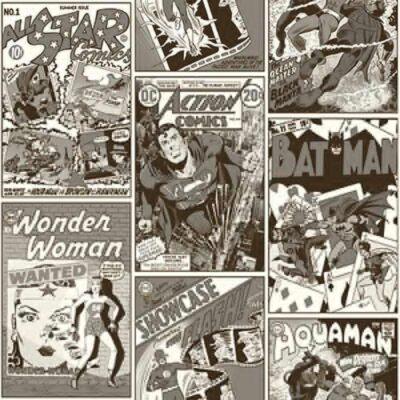 Wallpapers with Comic Book Covers from DC Colors Dark, Gray Code 8922-2