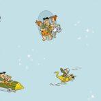 Flintstones Cartoon Themed Wallpaper Colors Blue, Light Code 8923-1 - Image 2