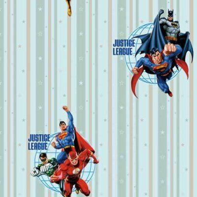 Wallpaper with DC super heroes Colors Blue, Light Code 8927-2
