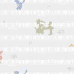 Looney Tunes Characters Playing Music Wallpaper Colors Gray, Light Code 8937-1 - Image 2