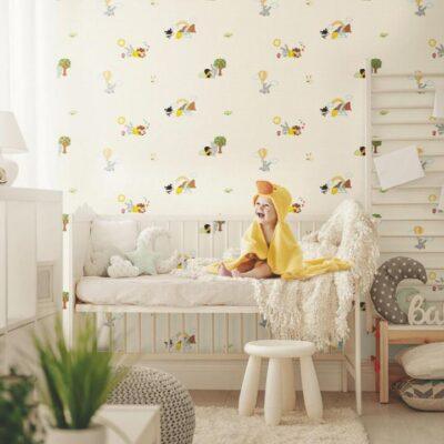 Looney Tunes Characters Wallpaper Colors Light, White Code 8939-1