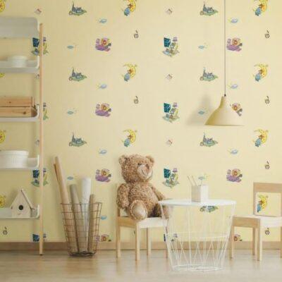 Tom and Jerry Cartoon Characters Wallpaper Colors Beige, Light Code 8941-1