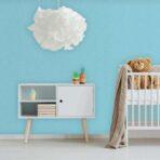 Linen Fabric Texture Wallpaper Colors Blue, Light Code 8943-2