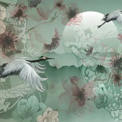 Modern Style Design MURAL WALLPAPER, Available in Various Paper Texture, Code A304. It is Produced as 105 CM WIDE ROLL PANELS.