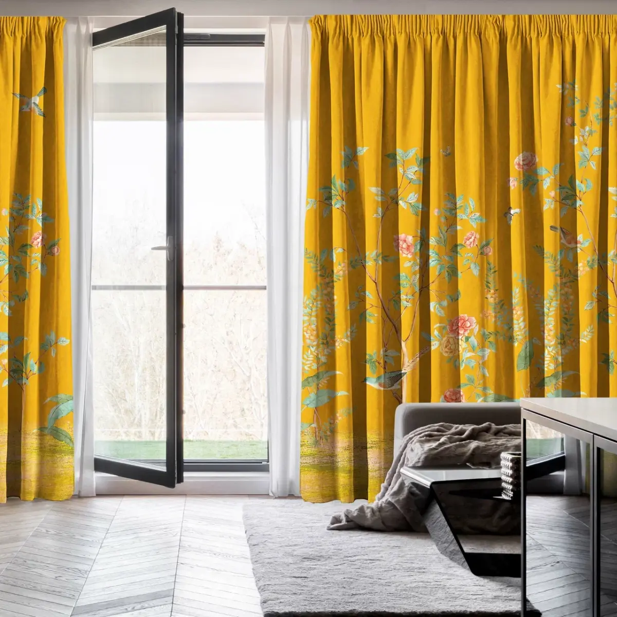 AdaHome Eyelet Curtains Collection Available in a Variety of Martials and Multicoloured - Code P315 - Image 2