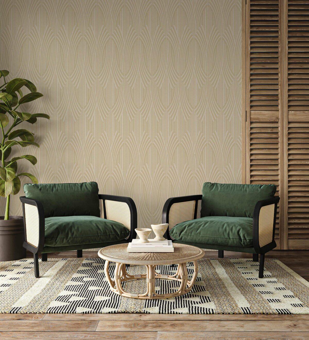Icon Modern Harmony Design Wallpaper, Gold Colour, Code 24102-3 - Image 4