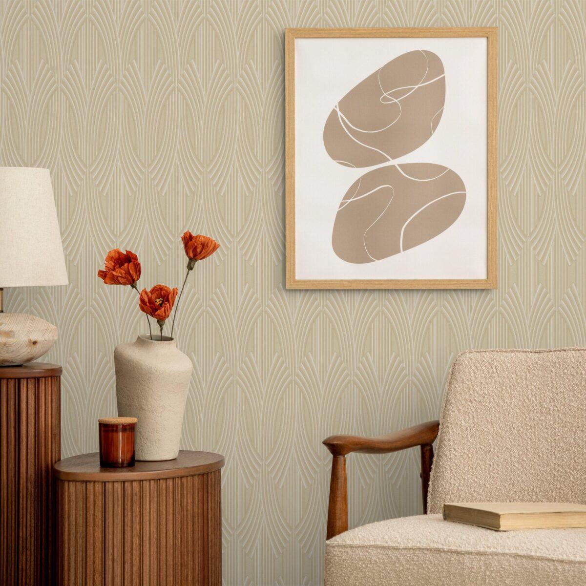 Icon Modern Harmony Design Wallpaper, Gold Colour, Code 24102-3 - Image 5