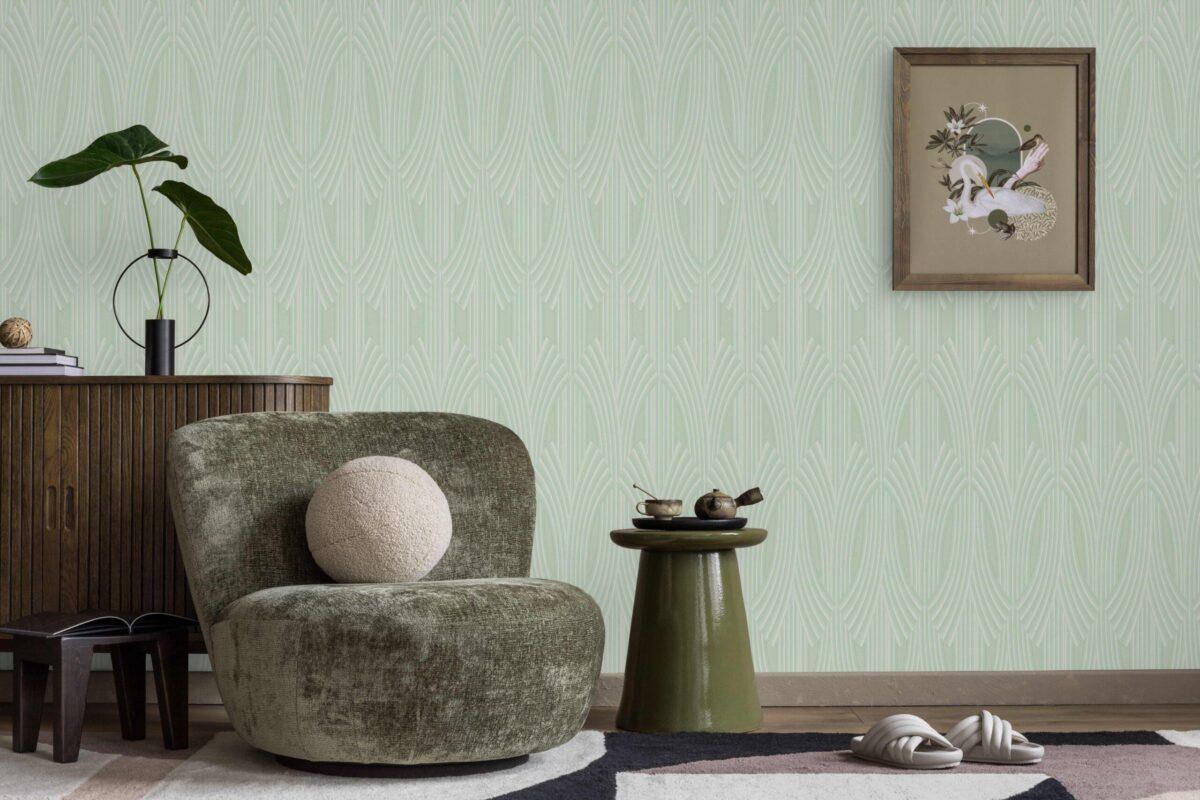 Icon Modern Harmony Design Wallpaper, Green Colour, Code 24102-4 - Image 3