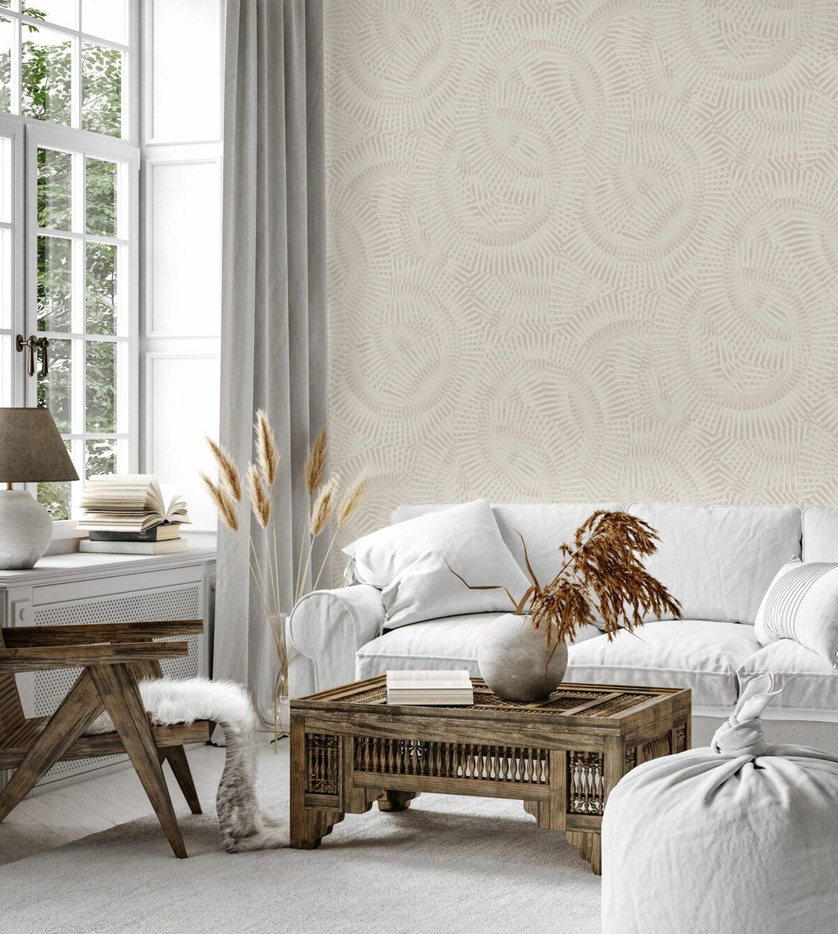 Icon Echoed Dimensions Design Wallpaper, Cream Colour, Code 24103-2 - Image 3