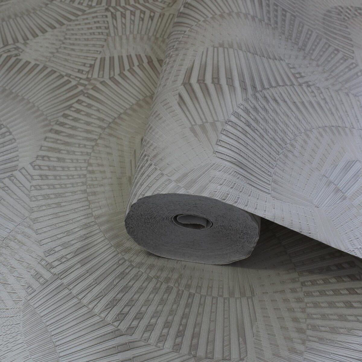 Icon Echoed Dimensions Design Wallpaper, Dark Gray Colour, Code 24103-4 - Image 1