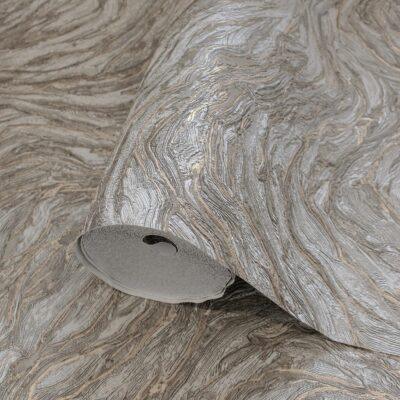 Icon Abstract Rhythm Design Wallpaper, Gray Colour, Code 24104-3