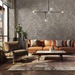 Icon Abstract Rhythm Design Wallpaper, Gray Colour, Code 24104-3 - Image 4