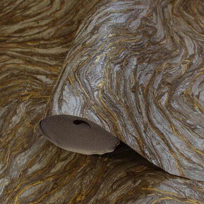 Icon Abstract Rhythm Design Wallpaper, Brown Colour, Code 24104-4