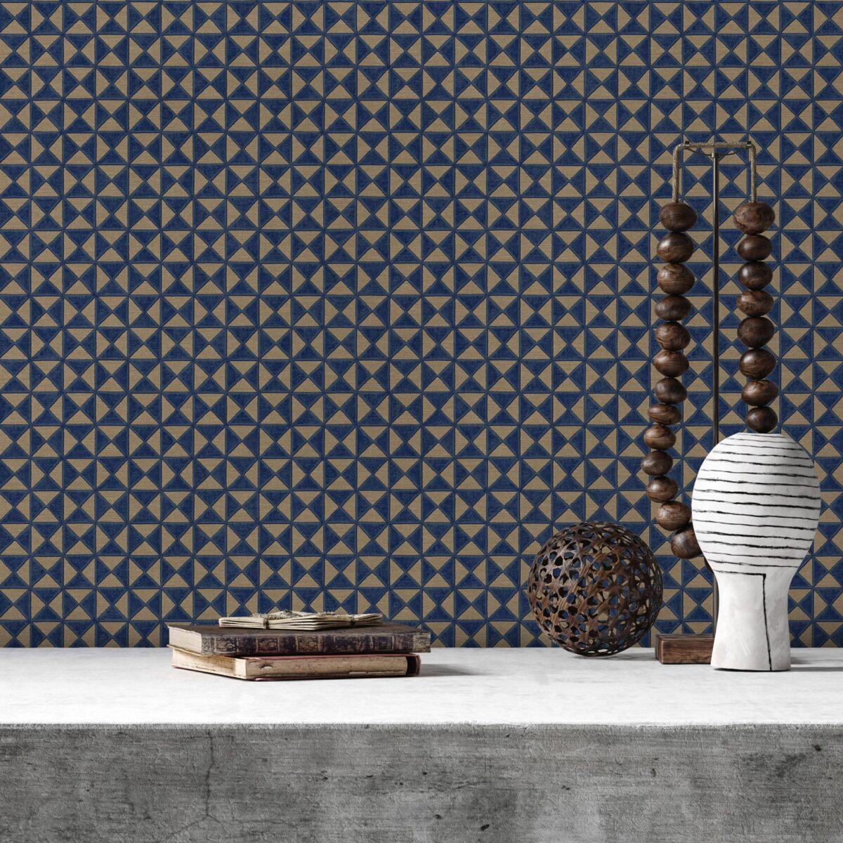 Icon Colour Storm Design Wallpaper, Blue Colour, Code 24105-4 - Image 3