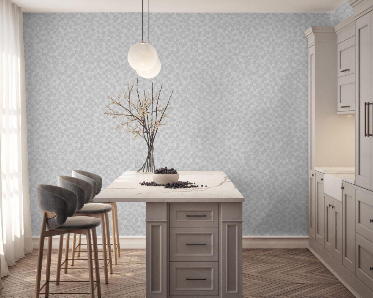 Icon Endless Patterns Design Wallpaper, Gray Colour, Code 24106-2 - Image 4