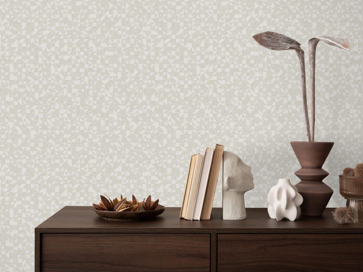 Icon Endless Patterns Design Wallpaper, Cream Colour, Code 24106-3 - Image 4