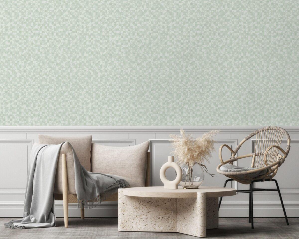 Icon Endless Patterns Design Wallpaper, Green Colour, Code 24106-5 - Image 2