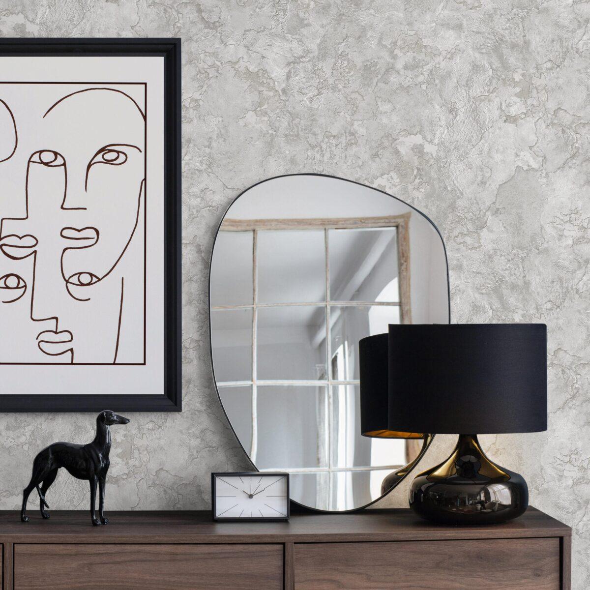 Icon Modern Lines Design Wallpaper, Silver Colour, Code 24109-1 - Image 4