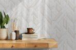Icon Infinite Shapes Design Wallpaper, White Colour, Code 24113-1 - Image 2