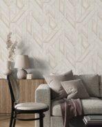 Icon Infinite Shapes Design Wallpaper, Cream Colour, Code 24113-2 - Image 2